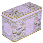 New English Teas Song Thrush and Berries Tea Tin in Pink with 40 English Breakfast Teabags
