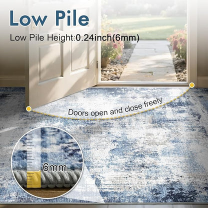 5x7 Ft Area Rugs for Living Room, Soft Non-Slip Washable Rugs Modern Abstract - Image 7