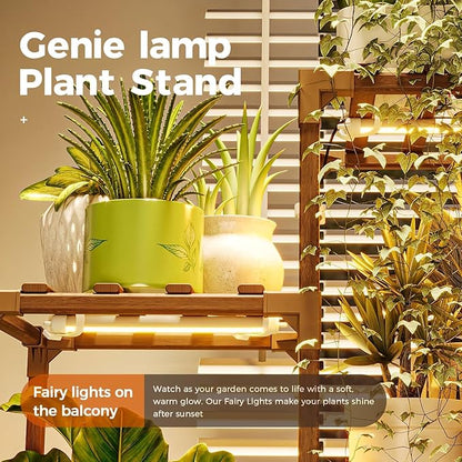 Bamworld Plant Stand with Grow Light Plant Shelf - Image 3