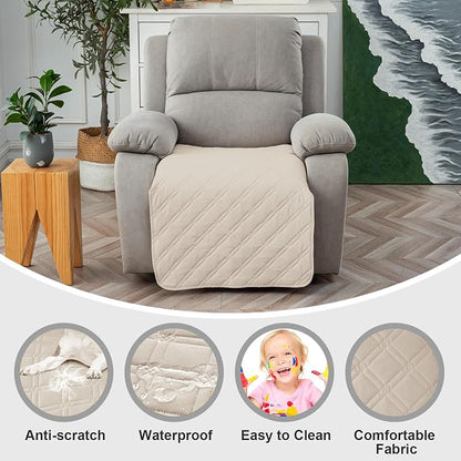 Genina Waterproof Recliner Chair Covers, Recliner Cover - Image 2