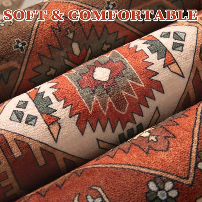 SERISSA 5x7 Washable Non Slip Boho Area Rug - Image 6