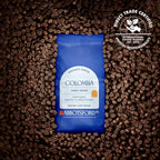 Colombia Single Origin Whole Bean Coffee, Medium-Light Roast with Lemongrass, Tangerine & Floral Aromatic Notes, Specialty Beans Colombian, 12oz Bag, Perfect for Coffee Enthusiasts
