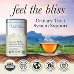 Wild Bliss Organic Wild Stinging Nettle Leaf Tea - Caffeine Free Loose Leaf Herbal Tea - 1.76 Oz - 25 Servings