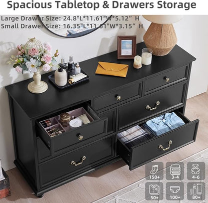 Joaxswe Farmhouse 54" 7 Drawers Dresser - Image 5