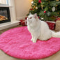OLANLY Hot Pink Round Rugs for Bedroom by OLANLY