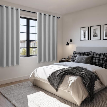 Grommet Blackout Curtains for Bedroom, 60 x 72 Inches, Window Drapes Living - Image 6