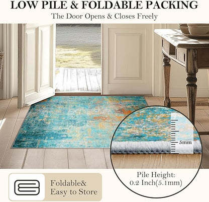 RELEANY Washable 6'x9' Abstract Area Rug - Image 5