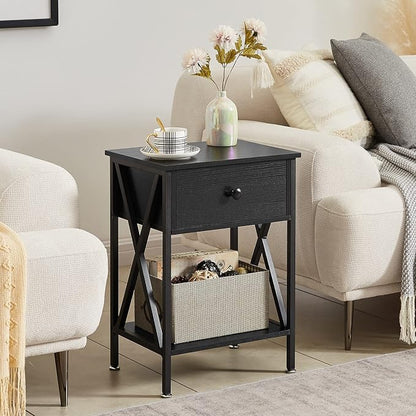 VECELO Nightstands Set of 2, Modern Bedside End Tables, Night Stands - Image 5