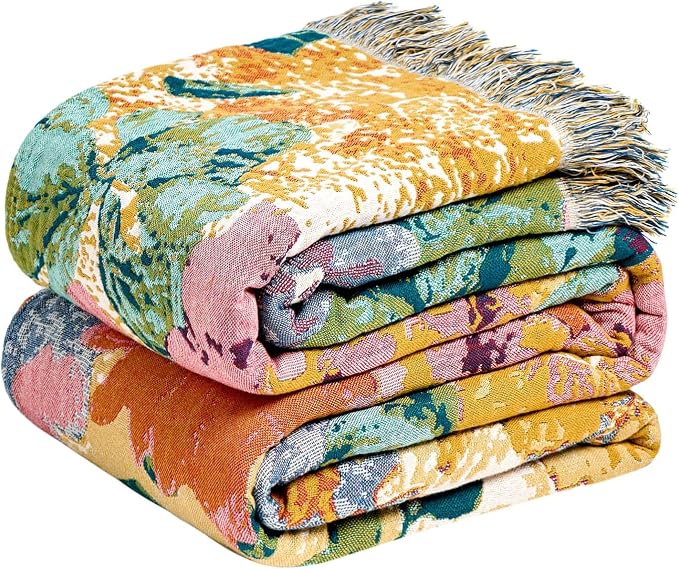LUTBM Boho Throw Blanket for Couch Sofa Chair Cotton Summer Blankets for by LUTBMFindYourFreeSpiritatHome