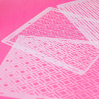 Cake Decorating Stencil for Tall Buttercream Cake, Royal Icing, Ganache, Paint, Airbrush (VEREN)