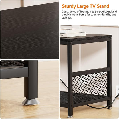 VECELO TV Stand with Power Outlets - Image 4