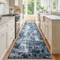 Rugflix 3x20 Runner Rug for Hallway, Washable Navy Blue Long Runners | Machine by RugflixAreaRugs