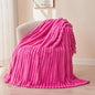 NEWCOSPLAY Fleece Ribbed Cozy Twin Blanket by NEWCOSPLAY