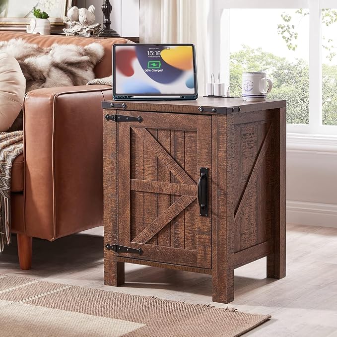 OKD Farmhouse Nightstand Set of 2 - Image 2