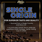 Mt. Whitney Colombia Monte Sierra Organic Single Origin, Medium Dark Roast, Smooth Full Flavored, Low Acid Coffee (Ground, 12 Oz)