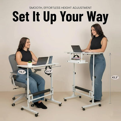 Model 2026 Adjustable Height Rolling Desk - Image 3