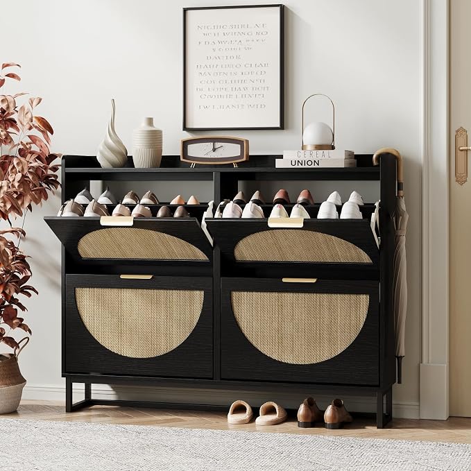 Maupvit Large Rattan Shoe Storage Cabinet by MaupvitFurniture