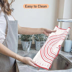 Silicone Baking Mat with Measurements, Pastry Mat for Rolling Out Dough, Kitchen Counter Mat, Red, 20" x 28", Fondant Mat/Oven Liner Mat