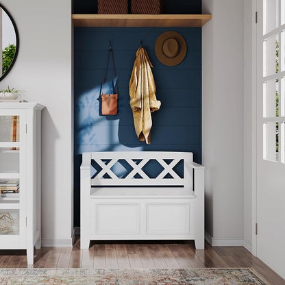 SIMPLIHOME Amherst Entryway Storage Bench - Image 2