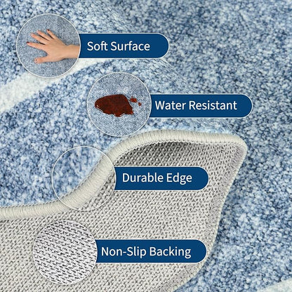 GarveeHome Scalloped Washable Runner Rug 2x10 Non Slip Kitchen Rugs - Image 2