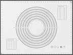 BlueBark 1 PCS - 24"L x 16"W Non-stick Silicone Baking Mat for Pastry & Dough, Sourdough Bread Making Tools, Kitchen Counter, Cooking Enthusiasts
