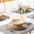 AmorArc Ceramic Plates Set of 6, 8.5 Inch Handmade Reactive Glaze Stoneware Plates set for Dessert, Salad, Appetizer, Small Dinner Plates, Microwave&Dishwasher Safe, Scratch Resistant