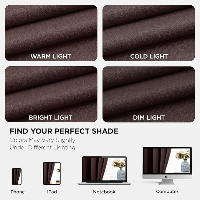 Joydeco Blackout Curtains 108 Inch Length 2 Panels Set, Thermal Insulated Long - Image 8