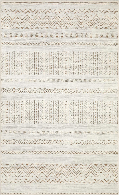 cotiled Washable 3x5 Entryway Rugs: Boho Moroccan Soft Small Rug | Solve Modern - Image 6