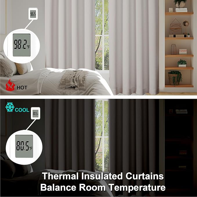 Simplebrand Natural Blackout Curtains - Image 6