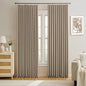 Pleated Blackout Curtain Drapes by KEQIAOSUOCAI