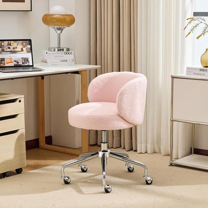 VINGLI Cute Small Swivel Desk Chair Comfy - Image 5