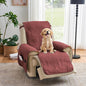 Large Quilted Recliner Chair Covers, Waterproof Red Chair Covers, Lazy Boy by Pamhaven