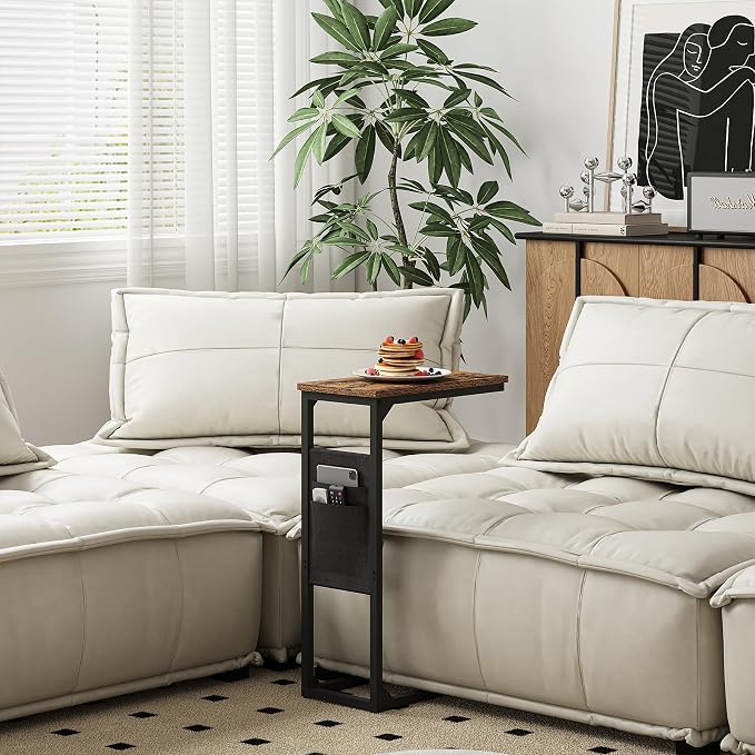 TUTOTAK C Shaped End Table, Side Table - Image 8