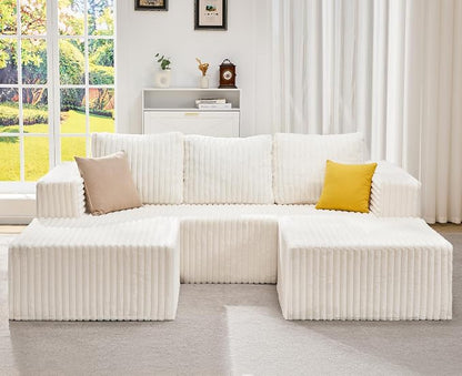 Hobestluk Modular Sectional Sofa Memory Foam Couch Oversized Sectional Sofa by YourHomeDeservesMore