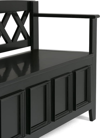 SIMPLIHOME Amherst Entryway Storage Bench - Image 6