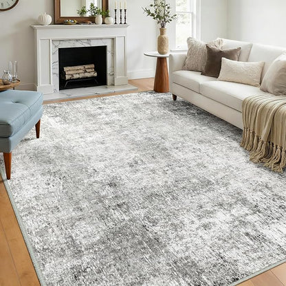 RELEANY Washable 9'x12' Abstract Area Rug - Image 4
