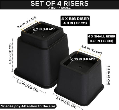 Utopia Bedding Bed Riser, 3 & 5 Inches Adjustable Furniture Risers - Image 6