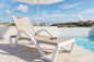 PURPLE LEAF Patio Chaise Lounge Chair by PURPLELEAF
