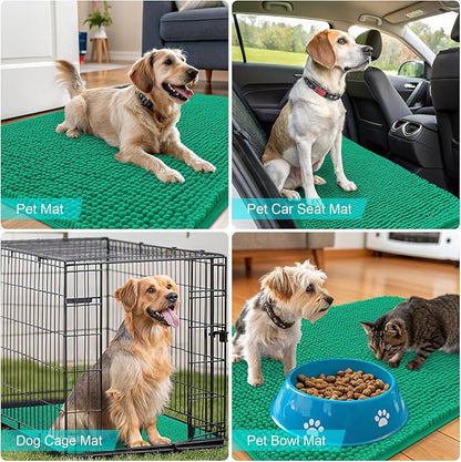 OLANLY Dog Door Mat for Muddy Paws 24x16, Super Absorbent Chenille Mud Mat | - Image 7