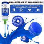 Gel Food Coloring - 4.5oz Vivid Food Coloring Gel for Baking, Cake Decorating, Cookie, Fondant, Macaron - Tasteless Concentrated Edible Food Color Dye for Icing, Slime, Drinks, DIY Crafts (Purple)