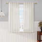 Natural Cafe Curtains 54 Inch Length 2 Panels Set Back Tab Thermal Insulated by Nanspring