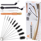 14 PCS Coffee Grinder Brush Set - Professional Espresso Machine Cleaning Kit, Multifunctional Burr Cleaner Brushes & Barista Tools for Home & Commercial Use