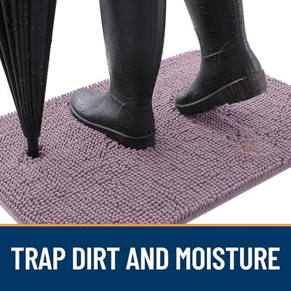OLANLY Dog Door Mat for Muddy Paws 59x32, Super Absorbent Chenille Mud Mat | - Image 2