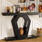 FUSUNBAO 47.3" Console Table, Openwork Bracket Sofa Table, Wood Narrow Entryway by FUSUNBAO