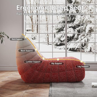 WHGBJA Bean Bag Chairs for Adults, Memory Foam Couch Loveseat Sofa Chair - Image 5