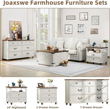 Joaxswe Farmhouse 54" 7 Drawers Dresser - Image 3