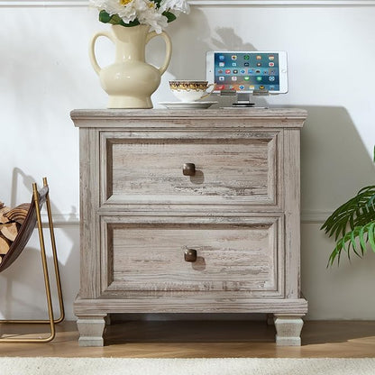 SAVOR LIFE Farmhouse Nightstand - Image 3