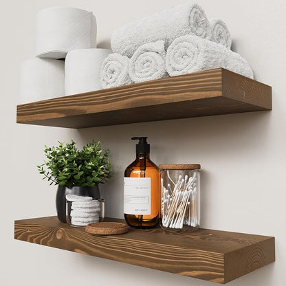 BAOBAB WORKSHOP Wood Floating Shelves by BAOBABWORKSHOP