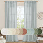 Linen Blended Curtains for Bedroom Living Room, 38 x 84 Inch | Faux Linen by LAMIT
