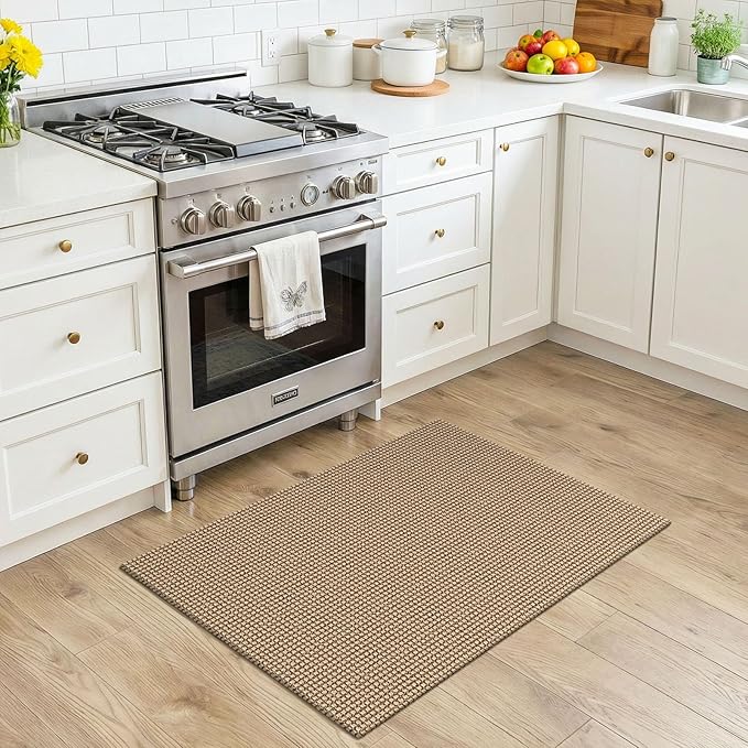KOZYFLY Indoor Door Mat 2x3 ft Small Area Rugs Washable Front Door Mat Non Slip - Image 3